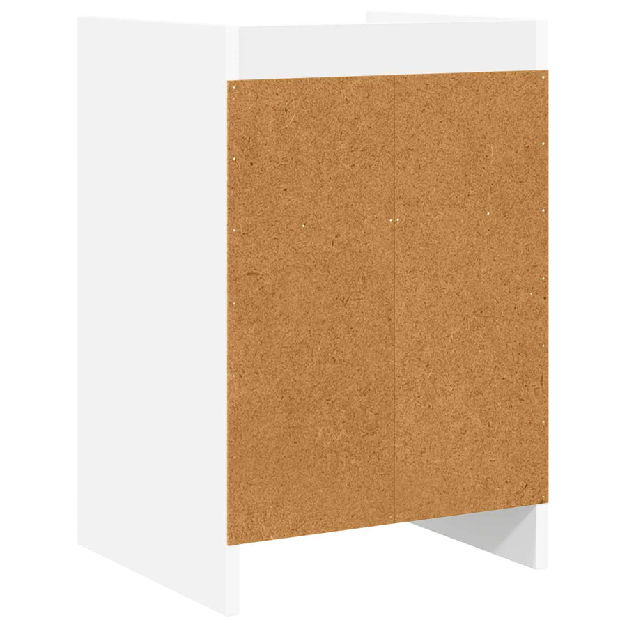Nachtkastjes 2 pcs Wit 40 x 36 x 60 cm Bewerkt hout