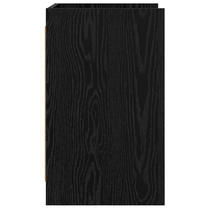 Nachtkastjes Zwart eiken 40 x 36 x 60 cm Bewerkt hout