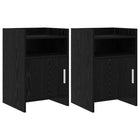 Nachtkastjes 2 stuks 40x36x60 cm zwart eiken