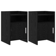 Nachtkastjes 2 stuks 40x36x60 cm zwart eiken