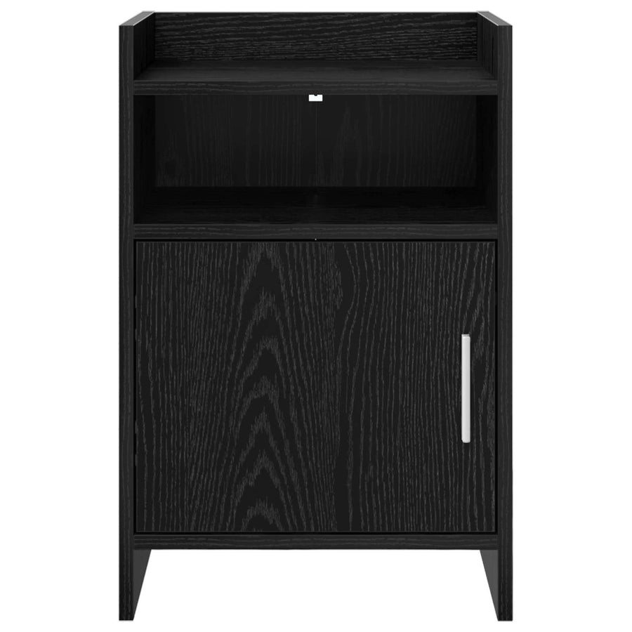 Nachtkastjes 2 pcs Zwart eiken 40 x 36 x 60 cm Bewerkt hout