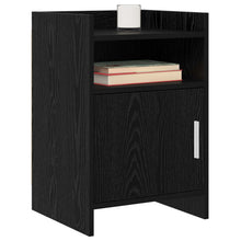 Nachtkastjes 2 pcs Zwart eiken 40 x 36 x 60 cm Bewerkt hout