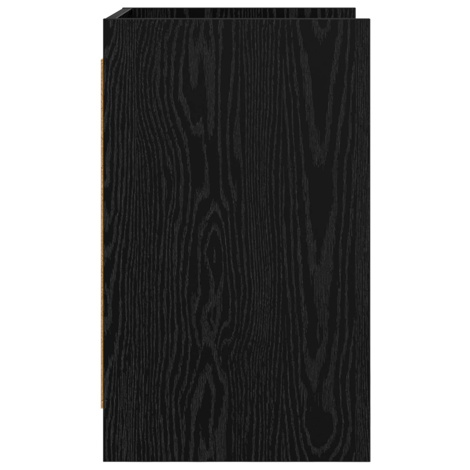 Nachtkastjes 2 pcs Zwart eiken 40 x 36 x 60 cm Bewerkt hout