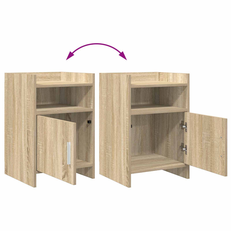 Nachtkastjes Sonoma Eiken 40 x 36 x 60 cm Bewerkt hout