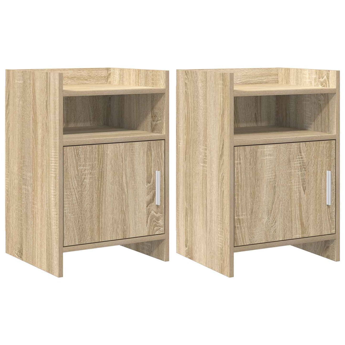 Nachtkastjes 2 pcs Sonoma Eiken 40 x 36 x 60 cm Bewerkt hout