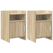 Nachtkastjes 2 stuks 40x36x60 cm bewerkt hout