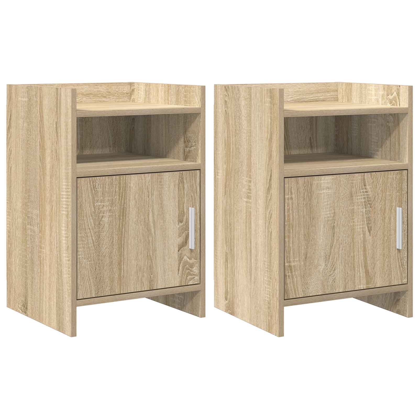 Nachtkastjes 2 pcs Sonoma Eiken 40 x 36 x 60 cm Bewerkt hout