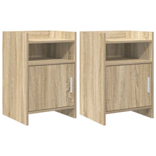 Nachtkastjes 2 pcs Sonoma Eiken 40 x 36 x 60 cm Bewerkt hout