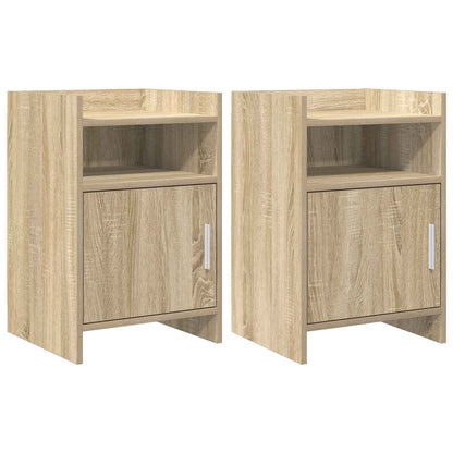 Nachtkastjes 2 pcs Sonoma Eiken 40 x 36 x 60 cm Bewerkt hout
