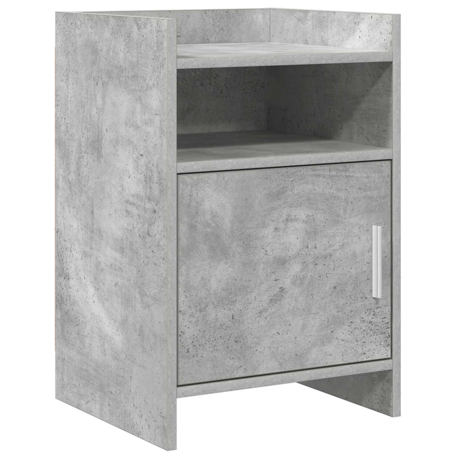 Nachtkastjes Betongrijs 40 x 36 x 60 cm Bewerkt hout