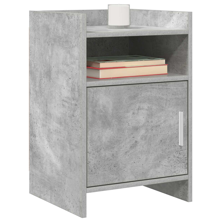 Nachtkastjes Betongrijs 40 x 36 x 60 cm Bewerkt hout