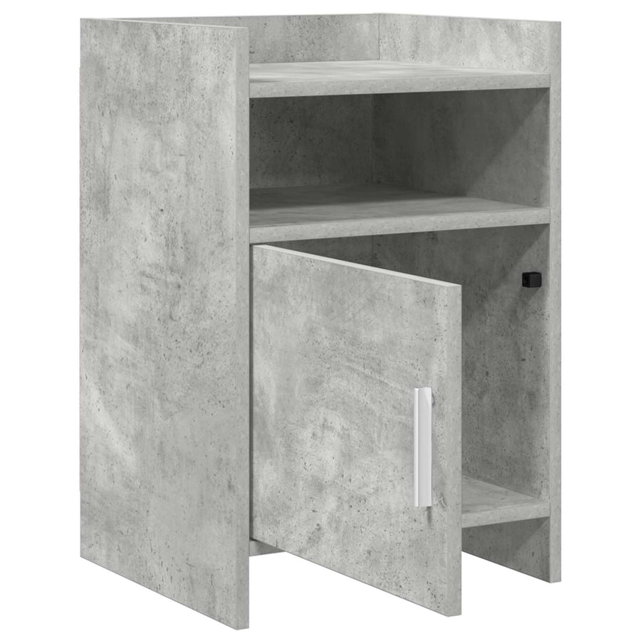 Nachtkastjes 2 pcs Betongrijs 40 x 36 x 60 cm Bewerkt hout