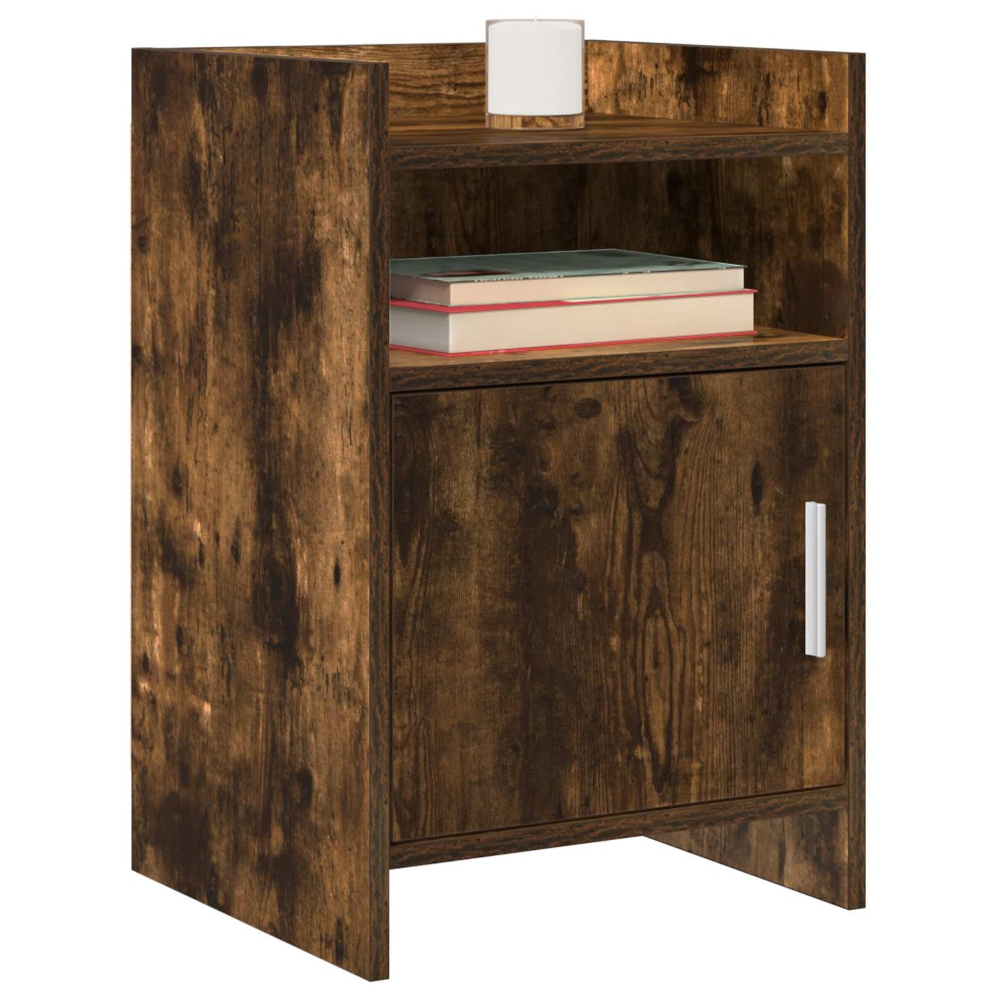 Nachtkastjes 2 pcs Gerookt eiken 40 x 36 x 60 cm Bewerkt hout