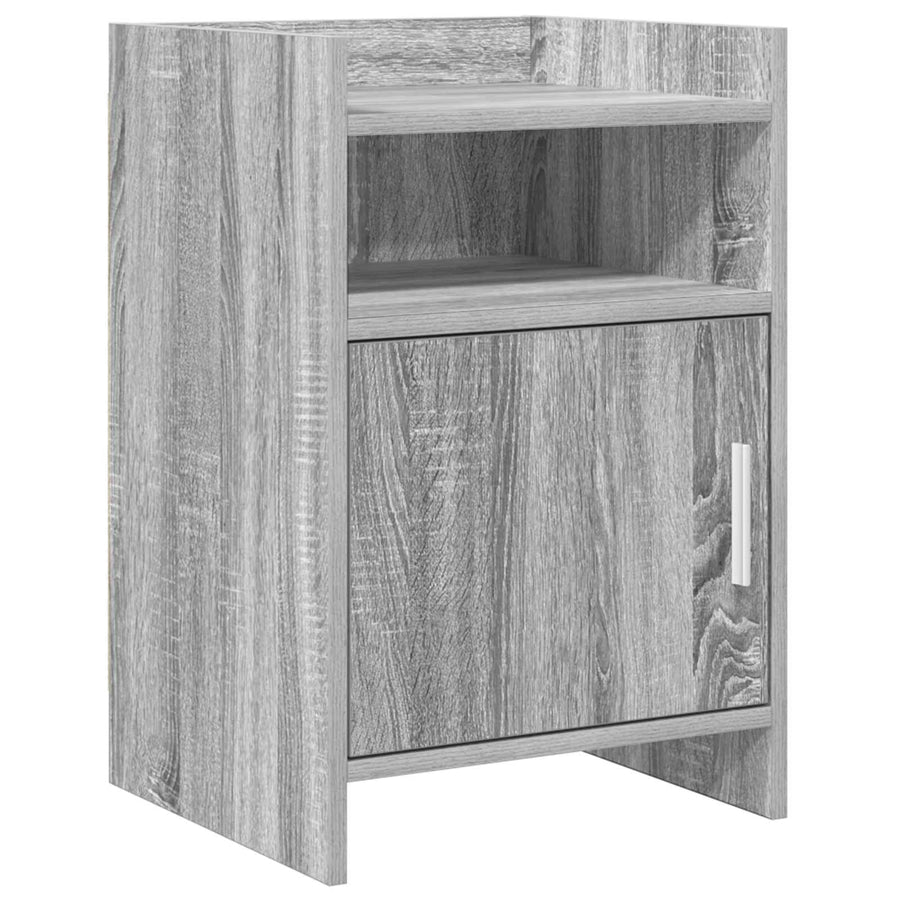 Nachtkastjes Grijs Sonoma 40 x 36 x 60 cm Bewerkt hout