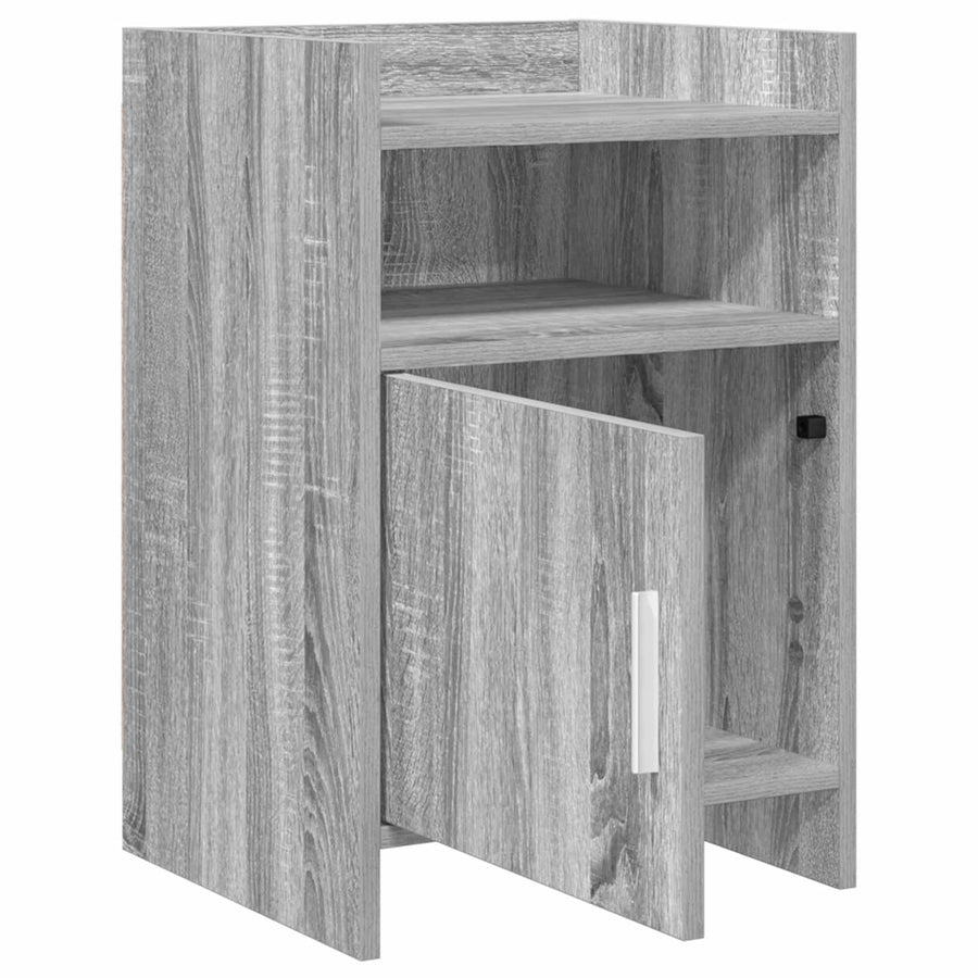 Nachtkastjes Grijs Sonoma 40 x 36 x 60 cm Bewerkt hout