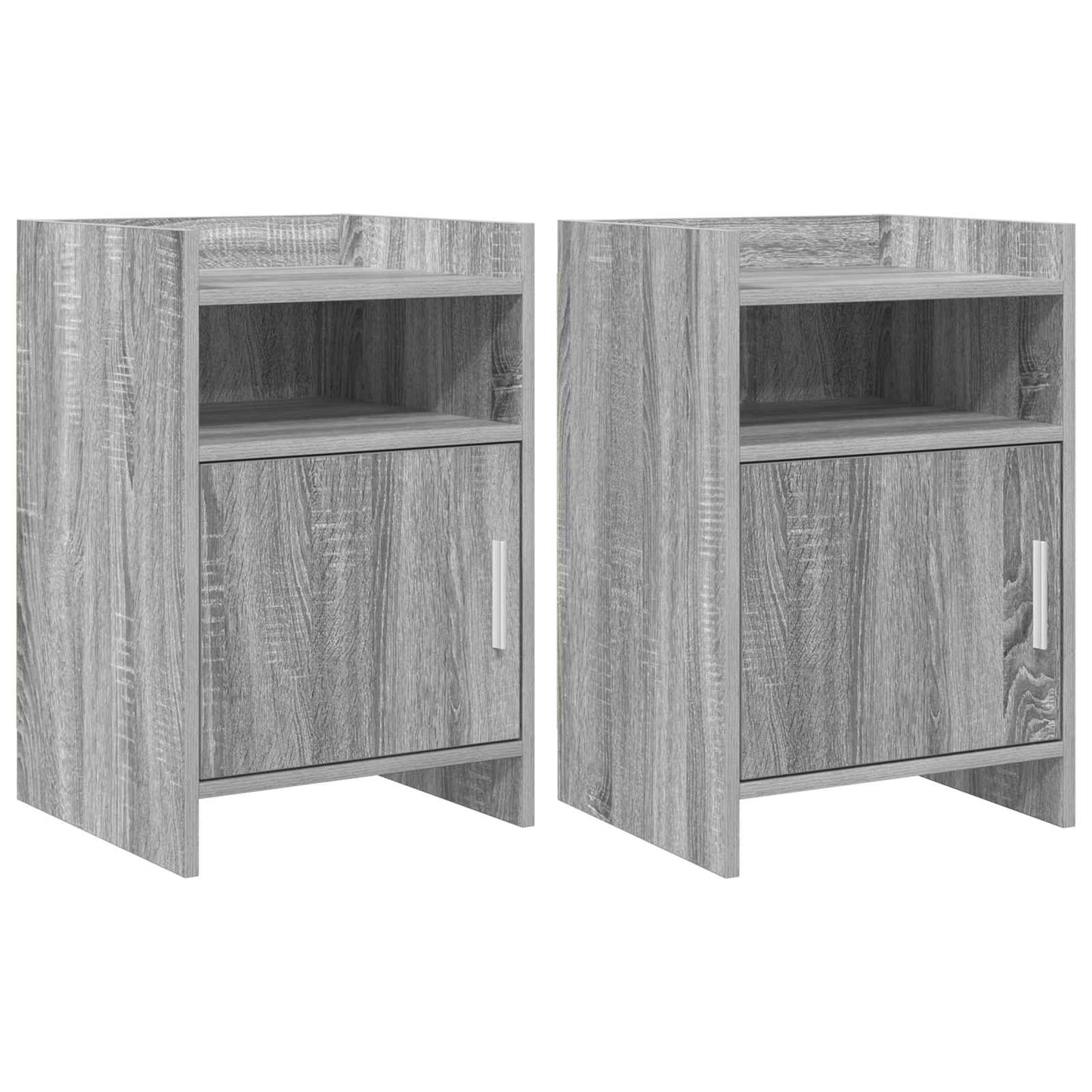 Nachtkastjes 2 pcs Grijs Sonoma 40 x 36 x 60 cm Bewerkt hout