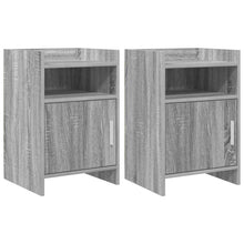 Nachtkastjes 2 pcs Grijs Sonoma 40 x 36 x 60 cm Bewerkt hout