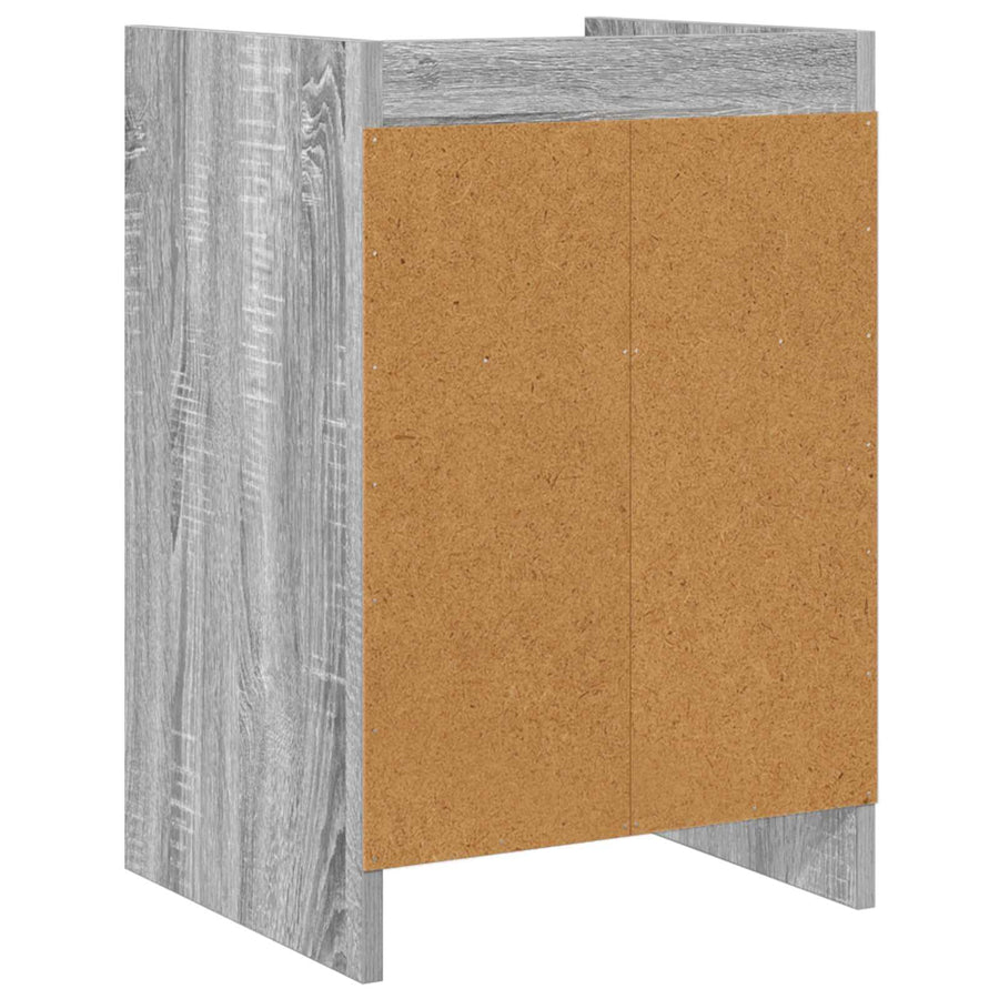 Nachtkastjes 2 pcs Grijs Sonoma 40 x 36 x 60 cm Bewerkt hout