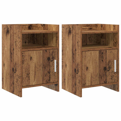 Nachtkastjes 2 pcs Oud hout 40 x 36 x 60 cm Bewerkt hout
