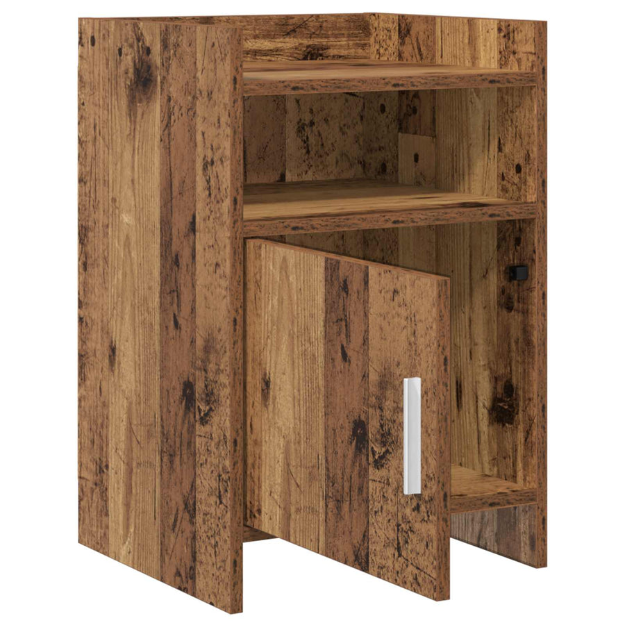 Nachtkastjes 2 pcs Oud hout 40 x 36 x 60 cm Bewerkt hout