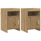 Nachtkastjes 2 stuks 40x36x60 cm eiken