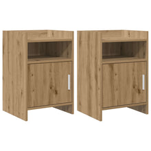 Nachtkastjes 2 pcs Artisanaal eiken 40 x 36 x 60 cm