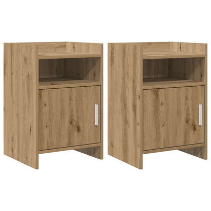 Nachtkastjes 2 pcs Artisanaal eiken 40 x 36 x 60 cm