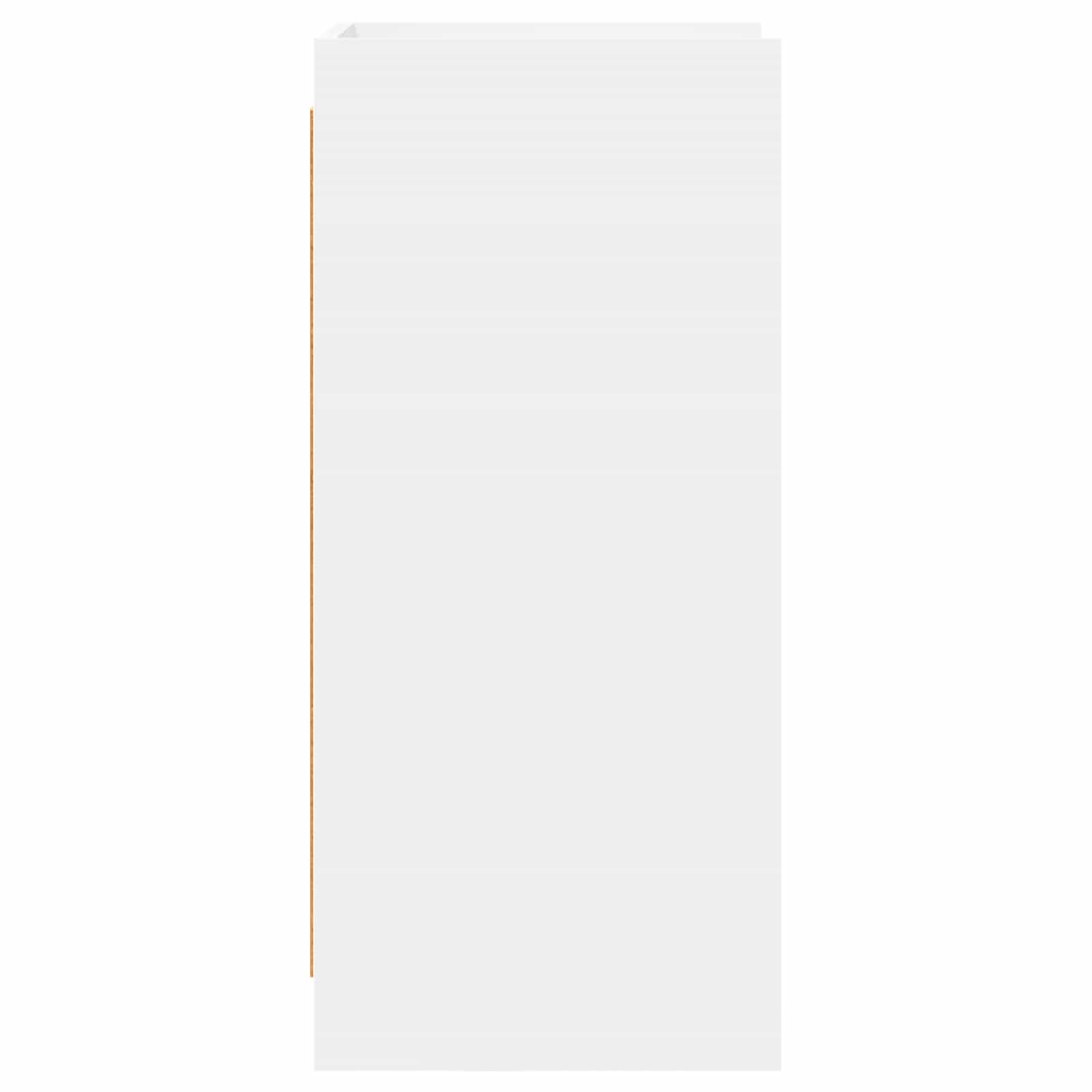 Dressoir Wit 40 x 36 x 80 cm Bewerkt hout