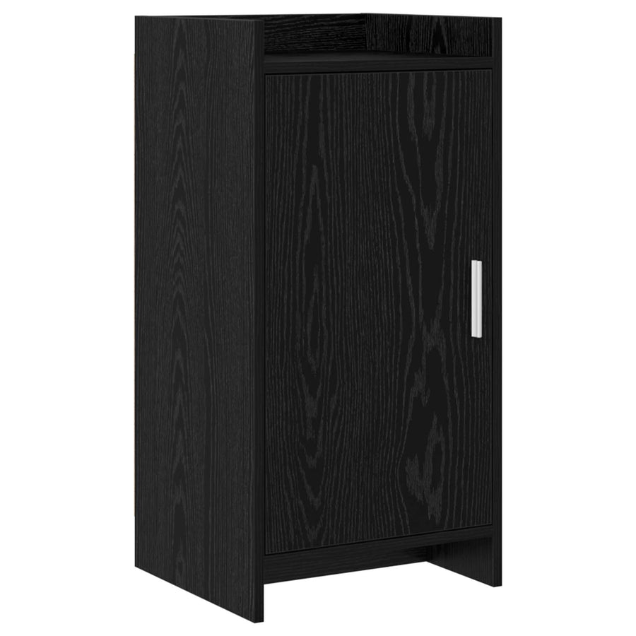 Dressoir Zwart eiken 40 x 36 x 80 cm Bewerkt hout