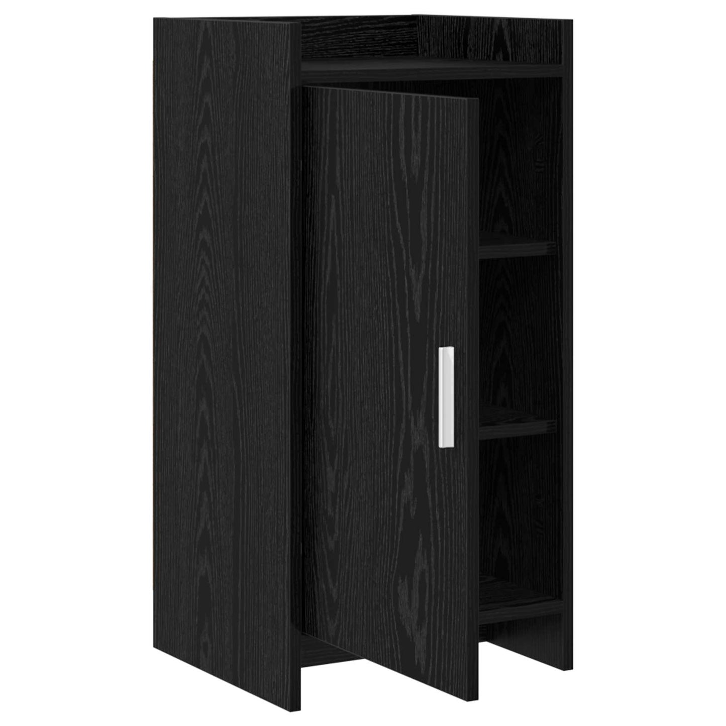 Dressoir Zwart eiken 40 x 36 x 80 cm Bewerkt hout