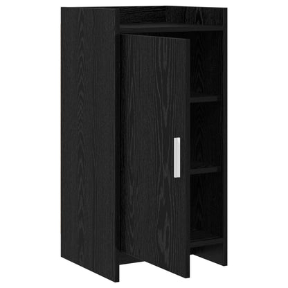 Dressoir Zwart eiken 40 x 36 x 80 cm Bewerkt hout