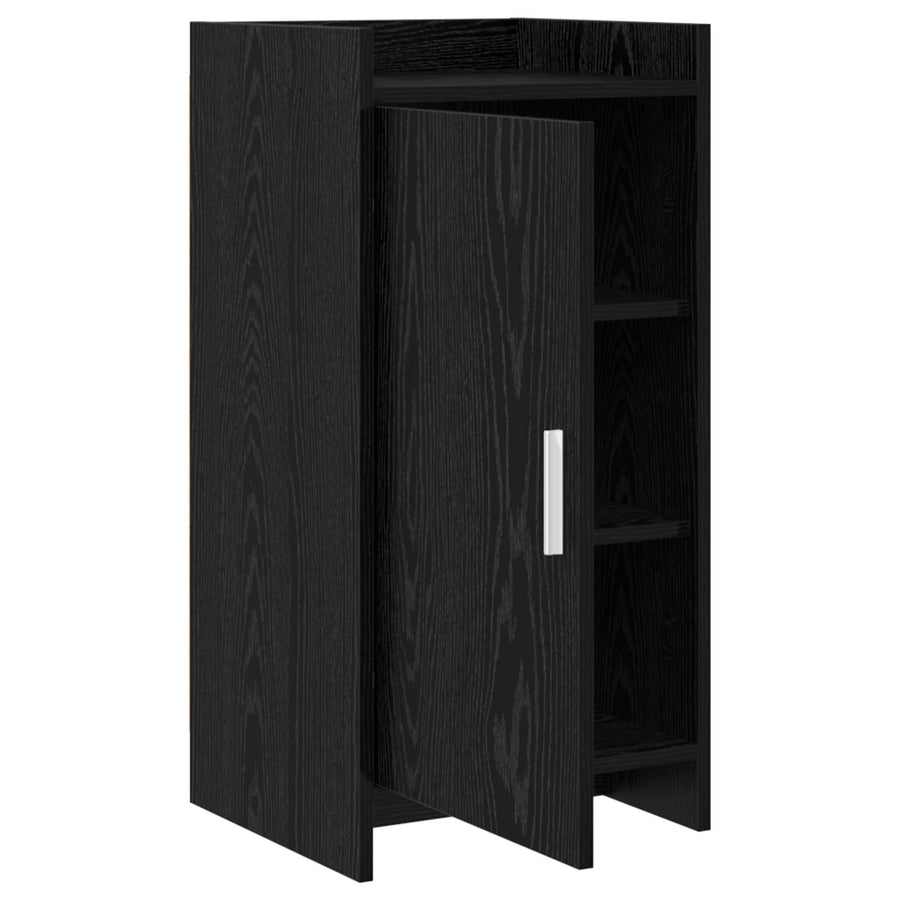 Dressoir Zwart eiken 40 x 36 x 80 cm Bewerkt hout