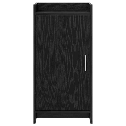Dressoir Zwart eiken 40 x 36 x 80 cm Bewerkt hout