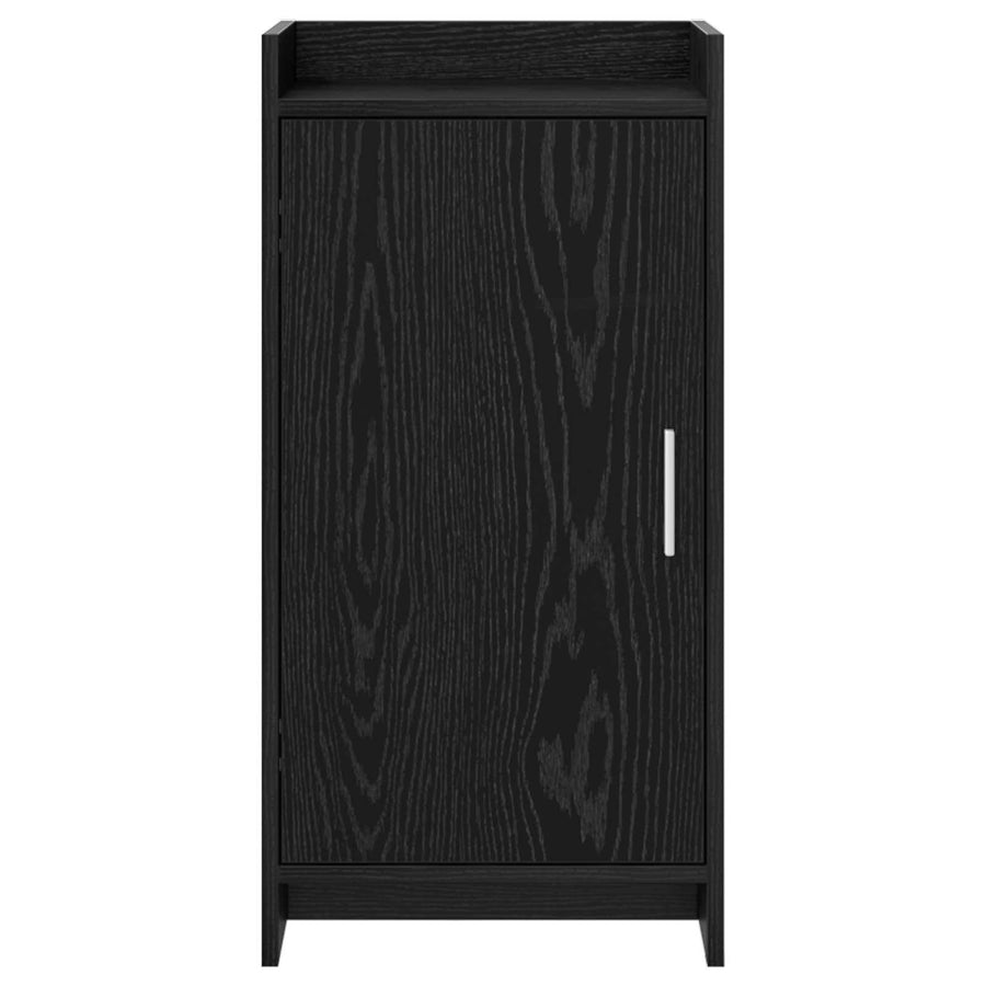 Dressoir Zwart eiken 40 x 36 x 80 cm Bewerkt hout