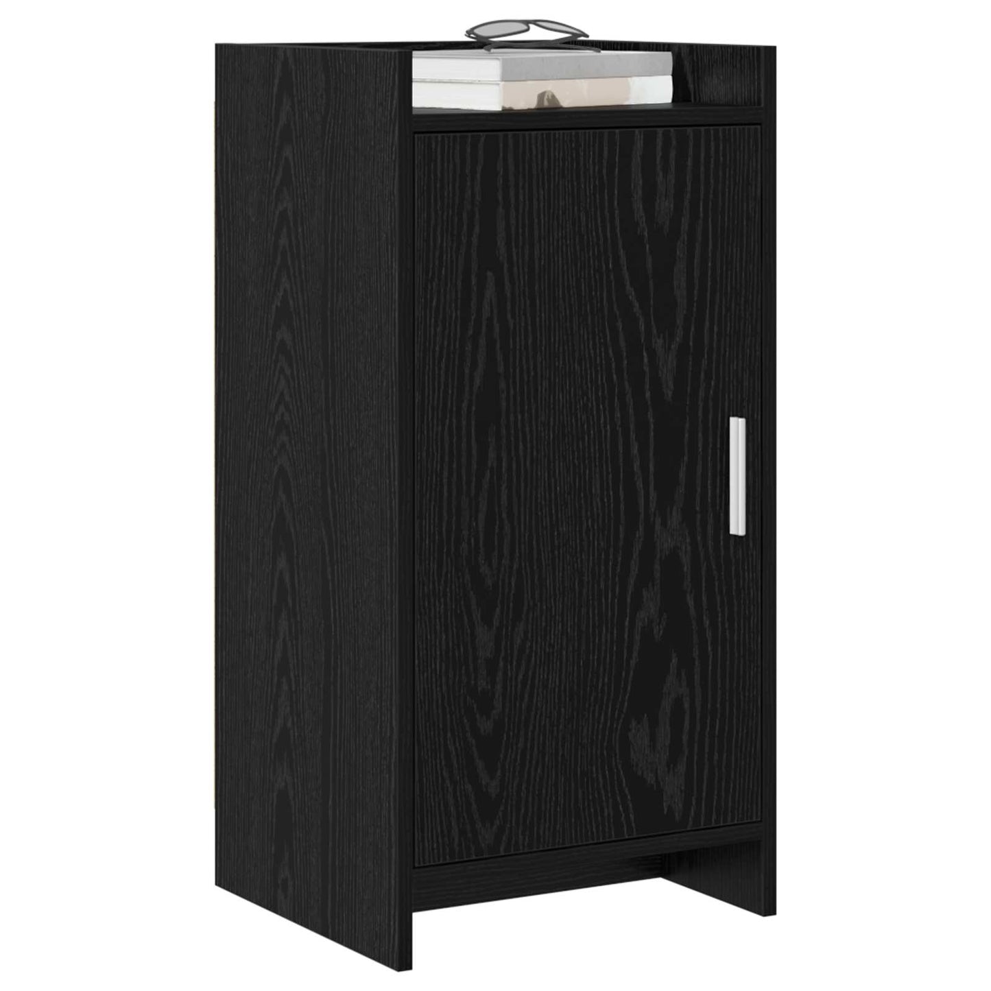 Dressoir Zwart eiken 40 x 36 x 80 cm Bewerkt hout