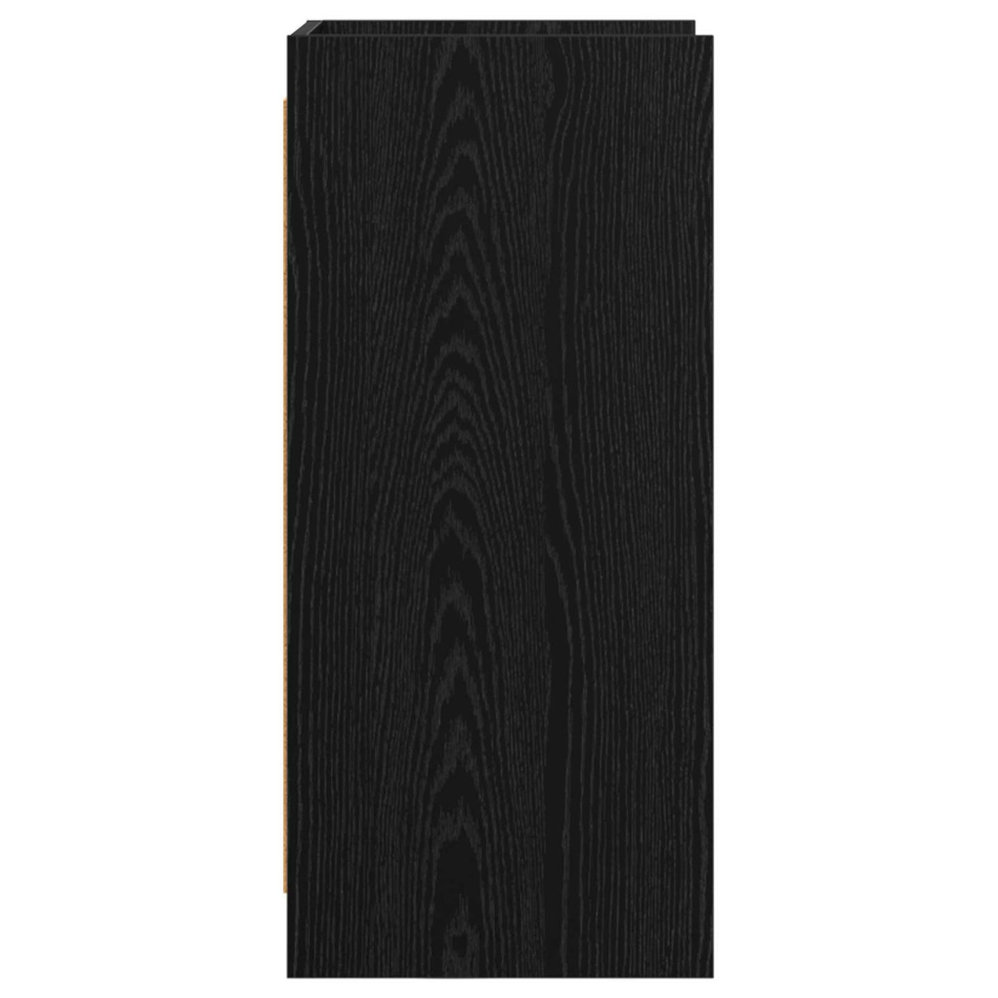 Dressoir Zwart eiken 40 x 36 x 80 cm Bewerkt hout