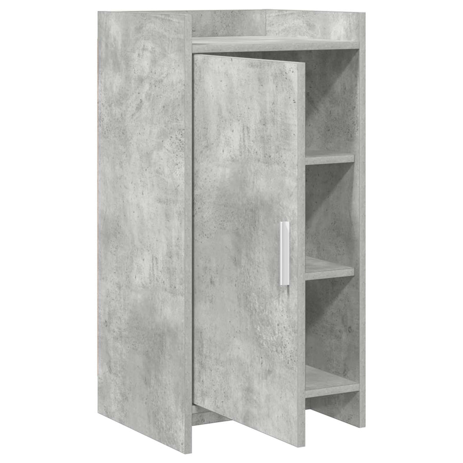 Dressoir Betongrijs 40 x 36 x 80 cm Bewerkt hout