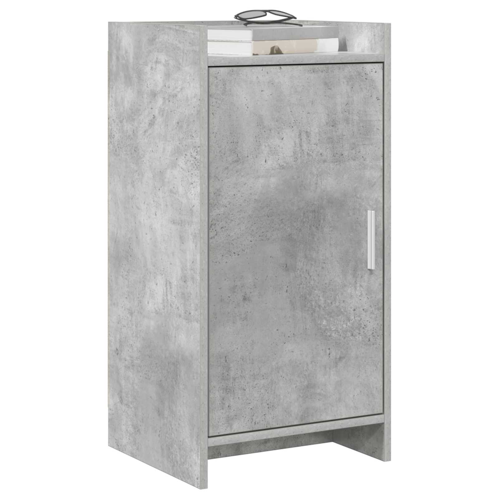 Dressoir Betongrijs 40 x 36 x 80 cm Bewerkt hout