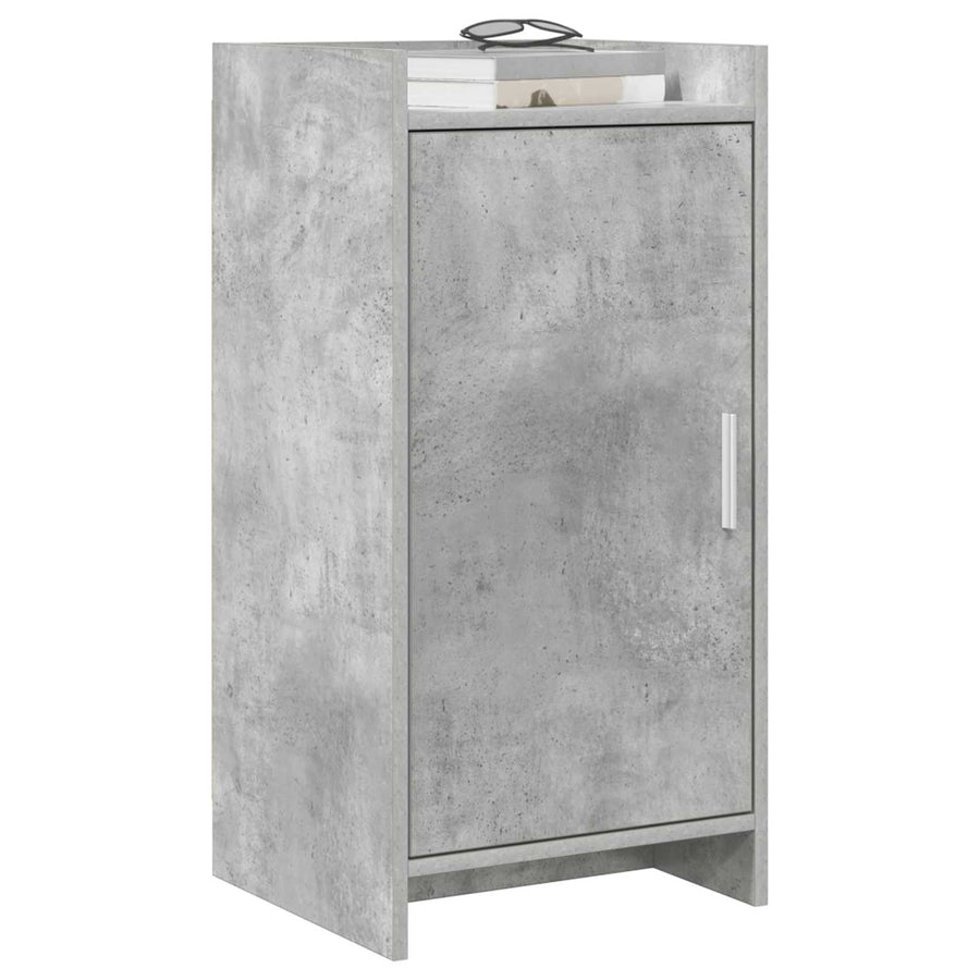 Dressoir Betongrijs 40 x 36 x 80 cm Bewerkt hout