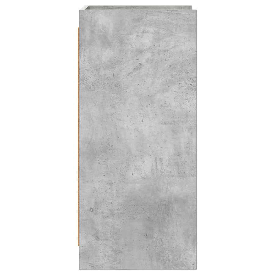 Dressoir Betongrijs 40 x 36 x 80 cm Bewerkt hout