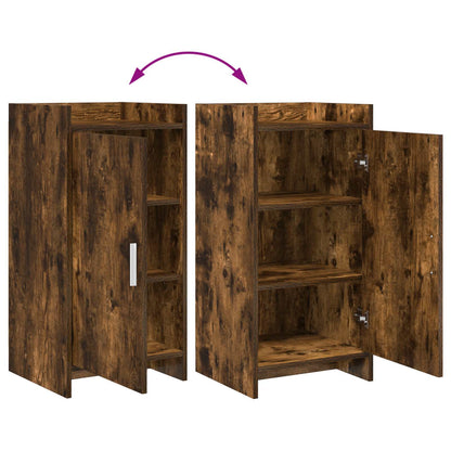 Dressoir Gerookt eiken 40 x 36 x 80 cm Bewerkt hout