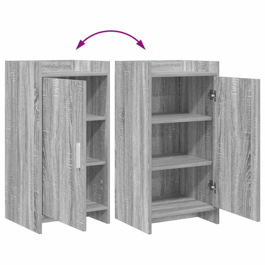 Dressoir Grijs Sonoma 40 x 36 x 80 cm Bewerkt hout