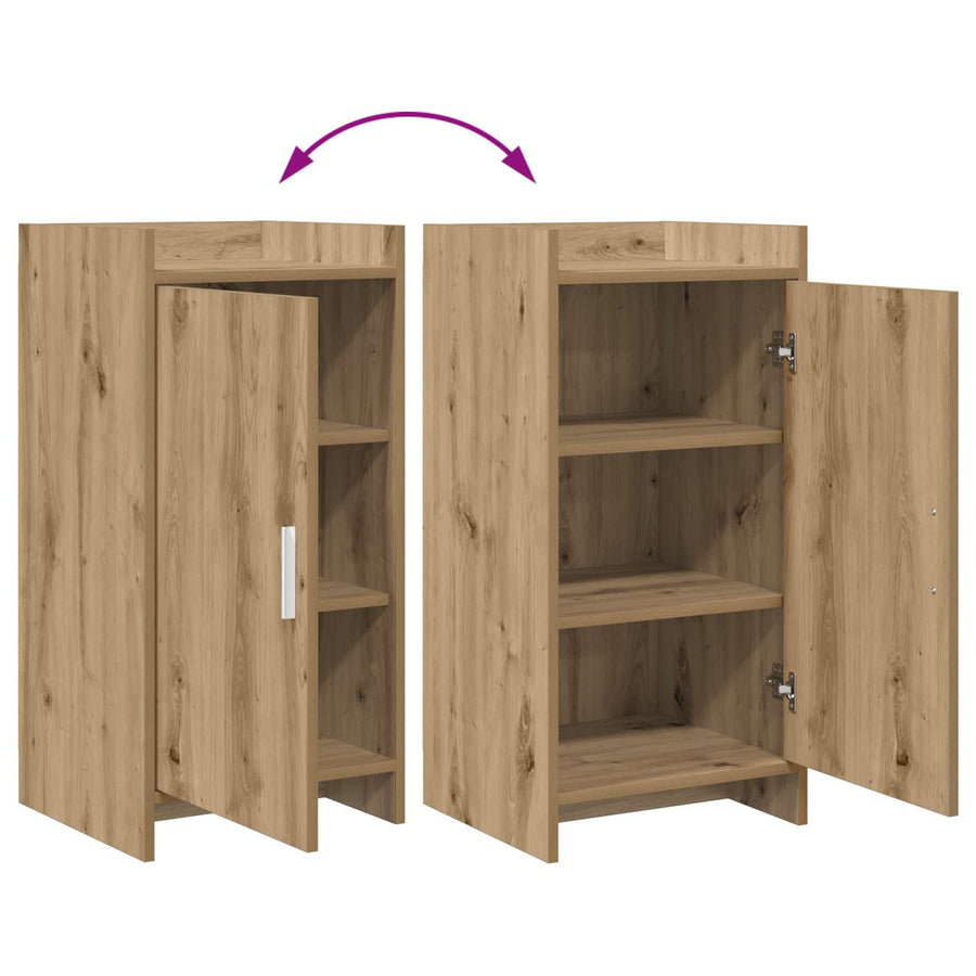 Dressoir Artisanaal eiken 40 x 36 x 80 cm Bewerkt hout