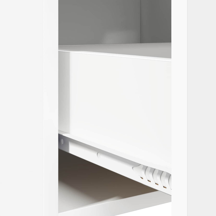 Dressoir Wit 40 x 36 x 80 cm Bewerkt hout