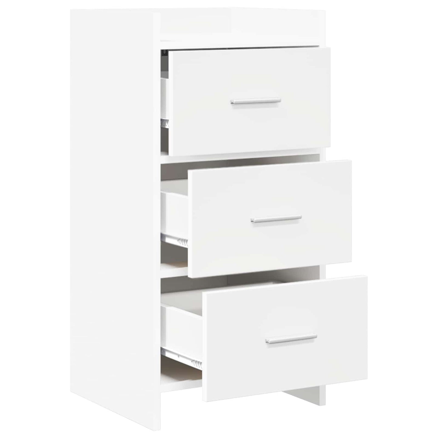 Dressoir Wit 40 x 36 x 80 cm Bewerkt hout