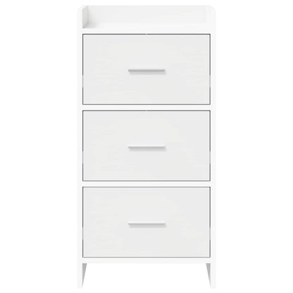 Dressoir Wit 40 x 36 x 80 cm Bewerkt hout