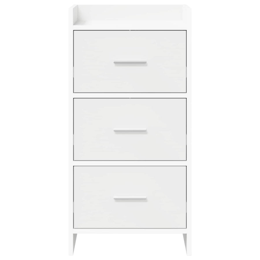Dressoir Wit 40 x 36 x 80 cm Bewerkt hout