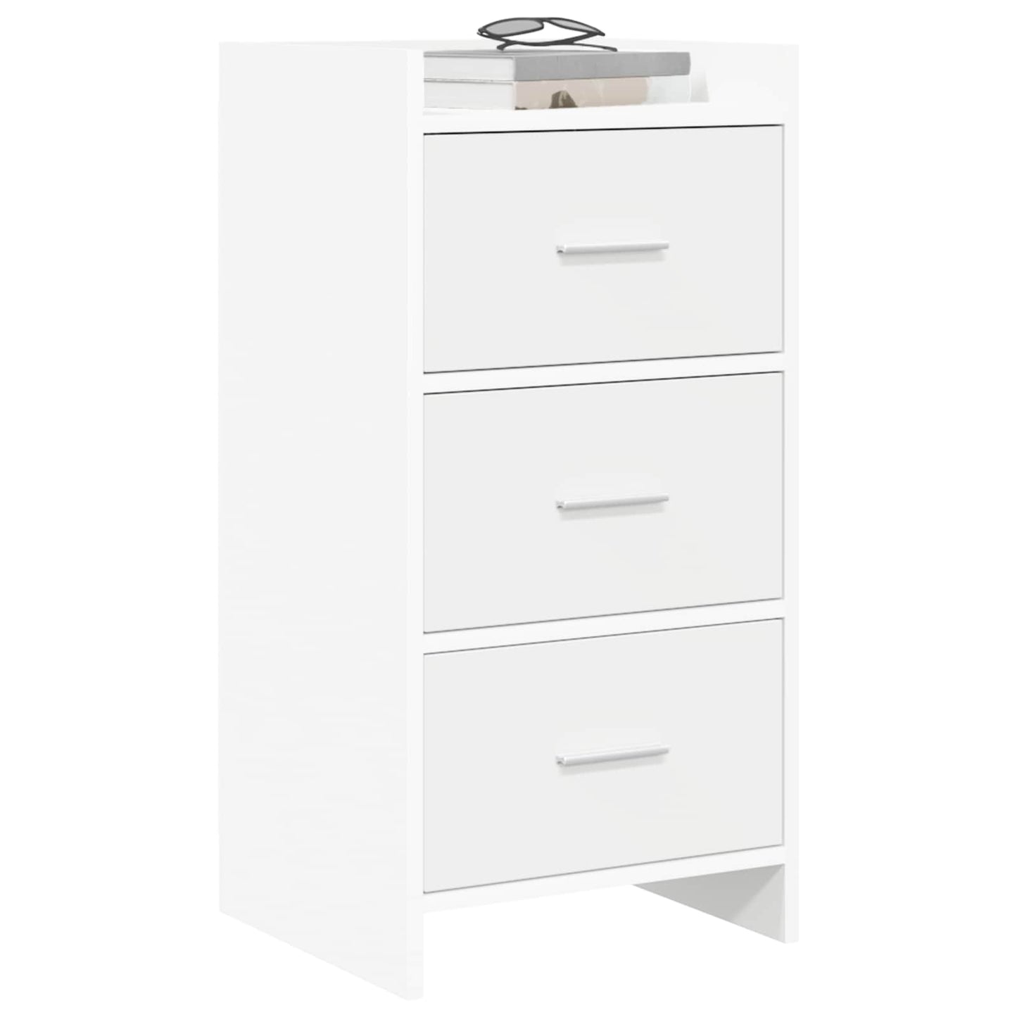Dressoir Wit 40 x 36 x 80 cm Bewerkt hout