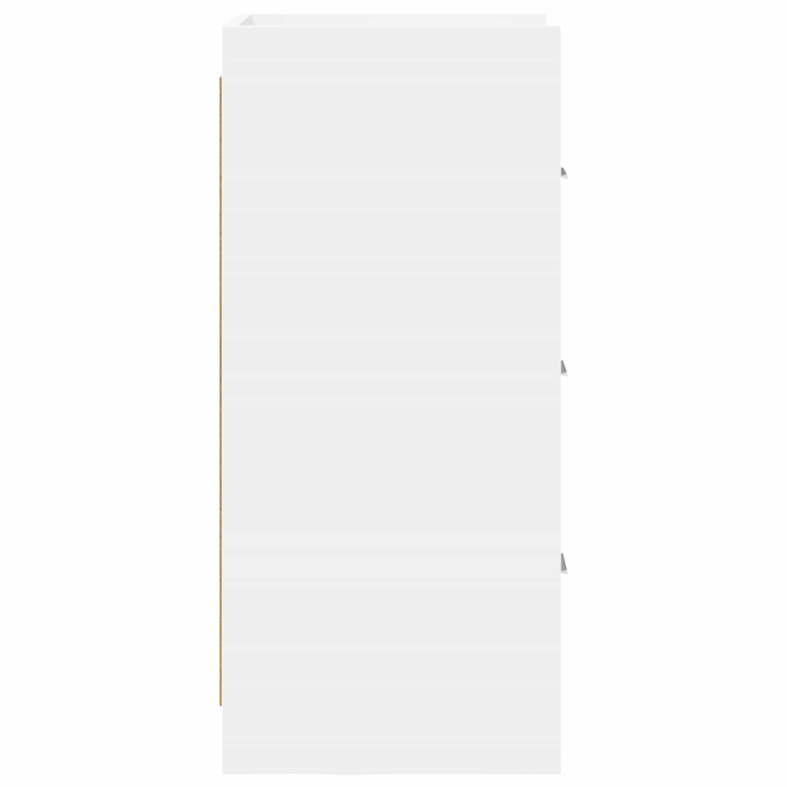 Dressoir Wit 40 x 36 x 80 cm Bewerkt hout