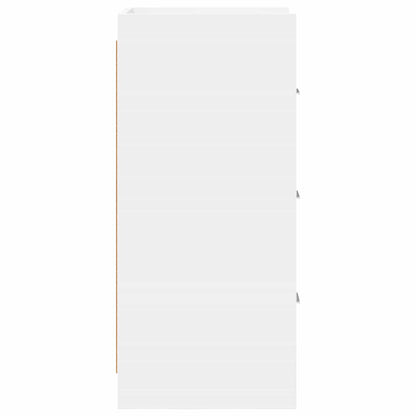 Dressoir Wit 40 x 36 x 80 cm Bewerkt hout